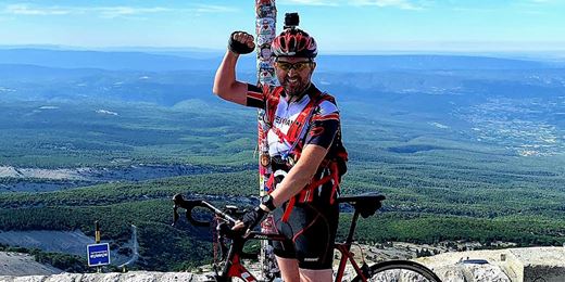 Ex-coverstar Cleworth cycles up French mountain for war children